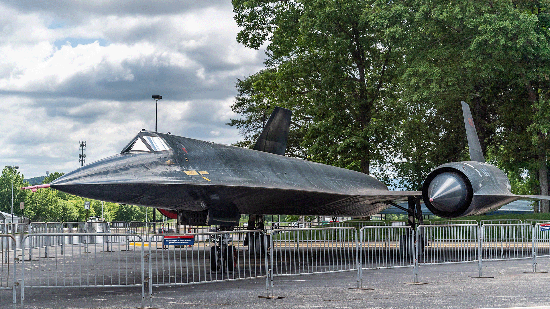 The A-12 is a sleek black jet with a shape like an arrowhead