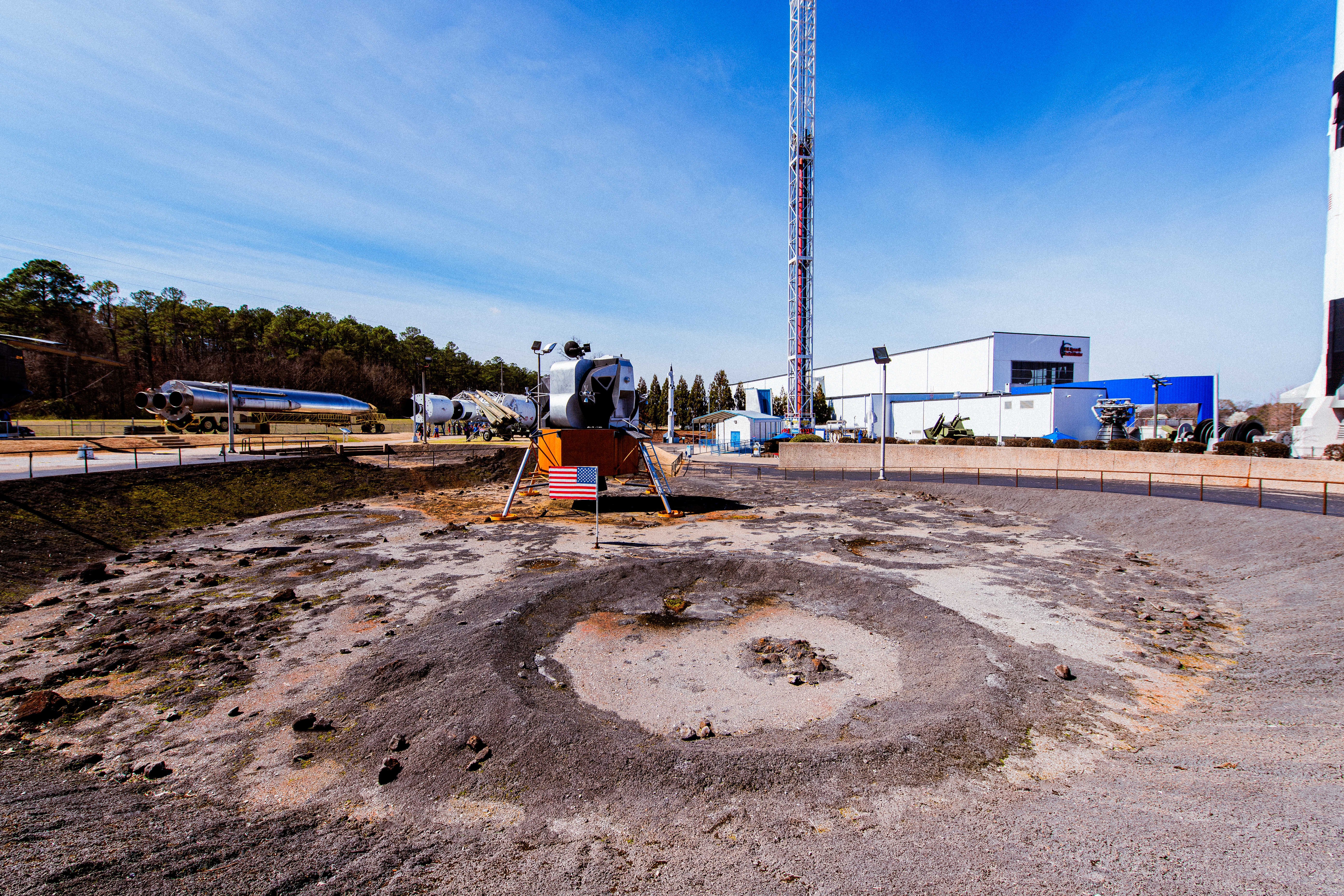 Outdoor Lunar Module out in Rocket Park