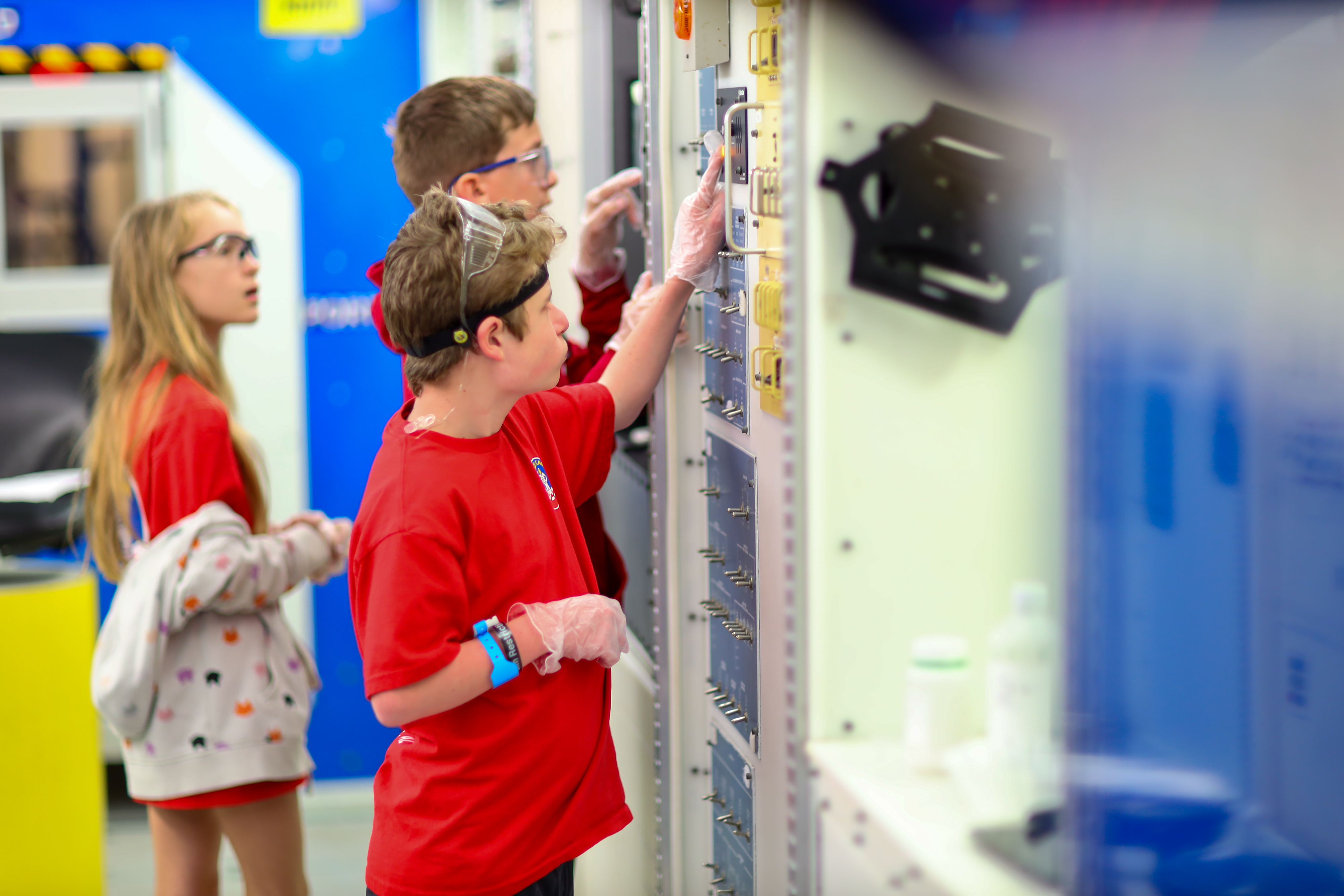 Students working together