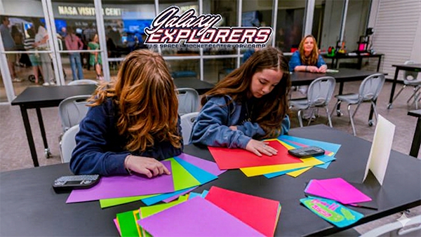 Kids enjoying having fun and creating arts and crafts