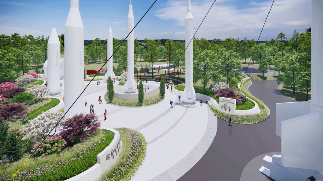 A rendering of one proposal for the future of Rocket Park