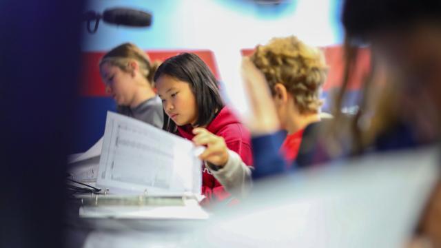 young students working together