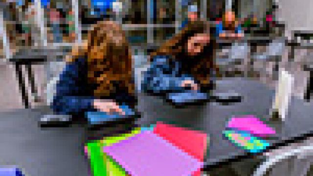 Kids enjoying having fun and creating arts and crafts