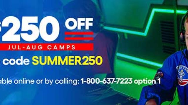 $250 off select 2026 Summer Camps